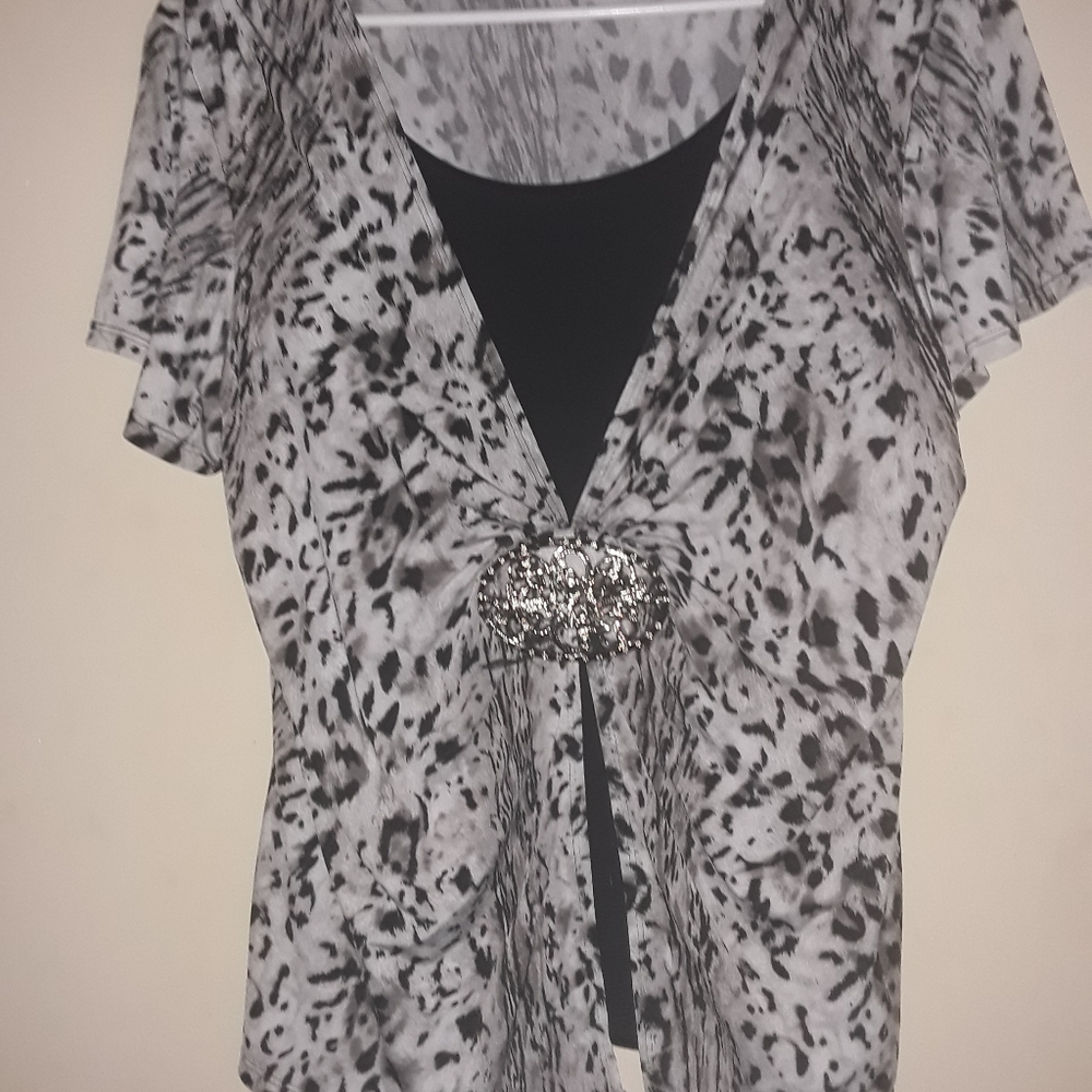 Kim Rogers Animal Print Top